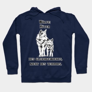 Wächter des Gleichgewichts: Das Wolfspärchen Hoodie